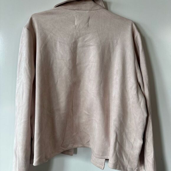 Ookie & Lala Faux Suede Pink Jacket size XL - Picture 8 of 11